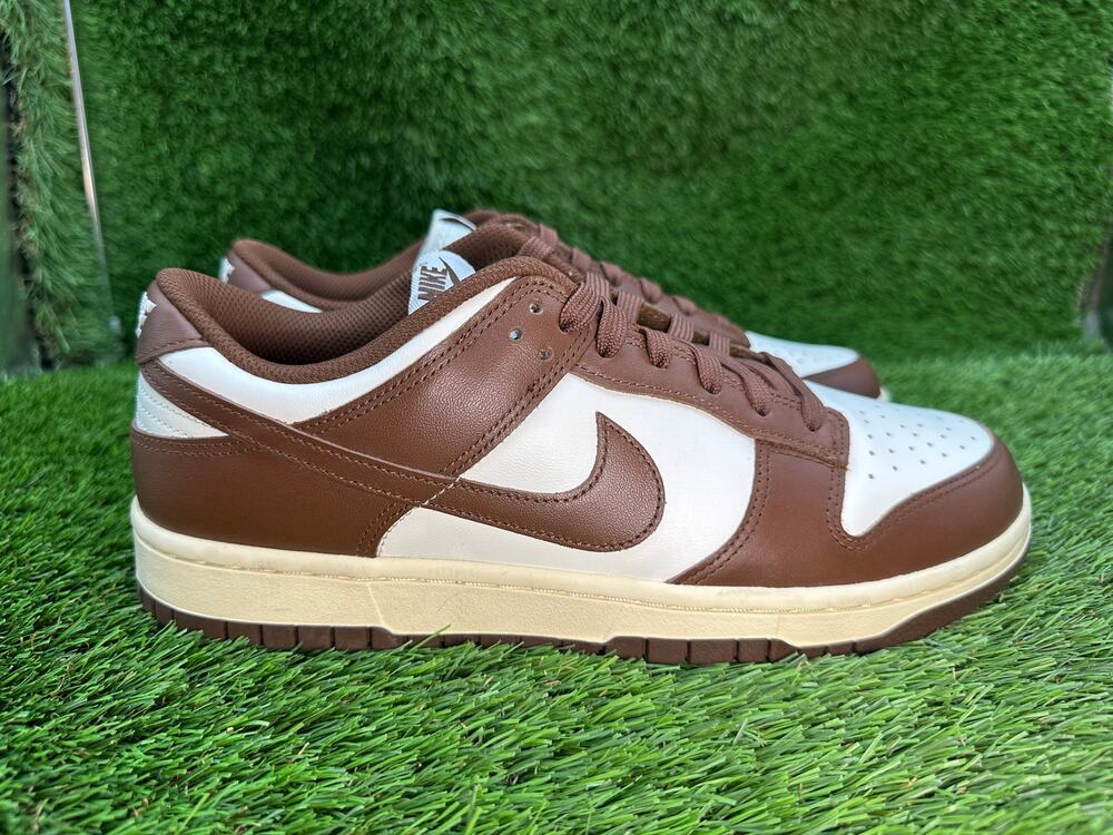 Nike Dunk Low DD1503-124 Athletic Sneaker Womens 11 Brown Leather Running Sports